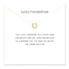 Choker Necklaces With Card Gold Silver Horseshoe Pendant Necklace For Fashion women Jewelry LUCKY HORSESHOE