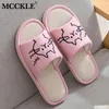 Pantofole di cotone da donna MCCKLE Indoor Scarpe da casa Cartoon Open Toe Pantofola femminile calda Soft Woman House Cute Fashion Calzature Y201026