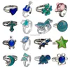 Mode veranderende kleur gitaar vlinder hart klink ringen band temperatuur detectie stemmingsring voor vrouwelijke kinderen mode sieraden wil en zandig cadeau