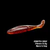 8шт / серия Soft Swimbait 3.5g / 75ммы Пластиковых Worm бас Искусственного рывок джерковых приманки рыболовные приманки для техасской вышки