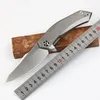 High End 0095 TC4 Titanium Legering Kogellager Flipper Vouwmes D2 Satijn Afwerking Blade EDC Pocket Knives Survival Tactical Gear