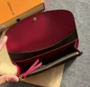 2021 Cartera Monedero para mujer Bolsa con cremallera Monedero para mujer Tarjeta de moda Bolsillo largo Bolso para mujer con caja262A