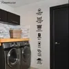 The rules of laundry decals laundry tag stickers patternWash Dry Fold Iron Laundry Room Vinyl Wall Quote Sticker Decal LY07 20126467268