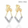 statement fashion earings women jewelry dangle earrings fashion accessories whole letter designer earrings7832588