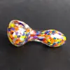Cool Spoon Pipes Galaxy Hand Pipes Borosilicate Glass Pipe Tobacco Pipes Rökning Glasskålar 2,9 tum Small Glaskon Art Pipes Girly Smoking Pipes