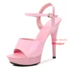 Mclubgirl Women Sexy Show High Heels Sexy Platform Color Sandals Party Club Drop