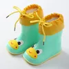 Hurtownia Nowa Moda Klasyczne Buty dziecięce PCV Guma Dzieci Baby Cartoon Buty Children Buty Wodne Wodoodporne Buty Rasze