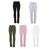 Men's Pants Women High Waist Drawstring Stacked Sweatpants Solid Color Bottom Flare 896E1