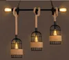 Vintage estilo industrial pendente lâmpada bar restaurante personalidade criativa personalidade café loja loja linho de teto gaiola