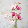Симулятор одиночной ветви 3-вилка Coreopsis Gesang Цветочный симулятор цветок Цветок Искусственный цветок Домашняя Точка Свадебные принадлежности Фотографии реквизиты