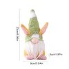 Pasen Bunny Carrot Dwarf Doll Elf Doll Ornamenten Woondecoratie Artikelen Rabbit Pluche Speelgoed Doll Ornamenten Vakantie Home Party Gift