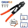 Yalıtımlı olmayan terminaller Crimper 0.5-38mm Kolay Kıvrım Pense Tel Bağlayıcı Elektrikçi Aracı Pirinç Bakır SNB RNB SC UT OT Y200321