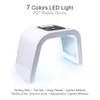 최신 LED 광자 치료 7 색 (레드 블루 그린) 라이트 트리트먼트 페이셜 뷰티 스킨 케어 회춘 포기 치료 마스크
