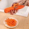 Descascador de aço inoxidável batata pepino cenoura ralador cortador multifuncional legumes duplo aplainamento slicer peeling ferramentas cozinha3991791