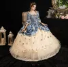 Vintage Rokoko Barok Marie Antoinette Balo Gelinlik Modelleri 18. Yüzyıl Rönesans Tarihsel Dönem Elbise Victoria Ortaçağ Abiye