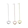2021 valentines day gift for girlfriend 100 925 sterling silver heart charm tassel chain drop earring promoiton