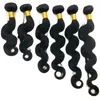 Virgem Brasileira Brazilian Human Weave Pacotes de Cabelo Direto 8 ~ 34inch Peruano Peruano Malaio Índico Dipeable Extensões