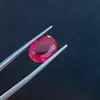 Ovala snitt 129mm 1 stycke / väska 6carats Mörkröd konstgjorda laboratorier skapade rubin ädelsten för mode smycken ring gör Q1214