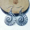 NEW Metal Crescent Alloy The snail's house/fan shell Earring Friendship Charm Drape Earring DIY Women Jewelry Gifts 271