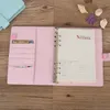 A5 A6 Notebook Cover Schutz PU Leder Notebooks Bindemittel Persönlicher Planer Tagebuch Lose Abdeckungen für Füllpapier