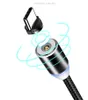 3 in 1 Magnetische Telefoon Kabels 2A LED Snel Opladen Nylon Brained Core Type C Micro USB Kabel Draad voor Samsung Huawei Moto LG