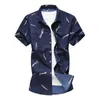 Men's Casual Shirts 2021 Summer Men's Print Shirt Fashion Hawaii Short Sleeve Male Brand Clothes Plus Size 5XL 6XL 7XL1