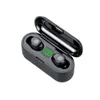 Kablosuz Kulaklık Bluetooth V5.0 Spor Kablosuz Kulaklık LED Ekran Mikrofon Kulaklık Ile LED Ekran Dokunmatik Kontrol Stereo Kulakiçi F9 TWS