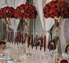 Metal Çiçek Vazo Masa Tencere Parti Dekorasyon Centerpiece Mariage Düğün Parti Olay için Açılış ile