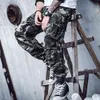 Tiger Streifen Druck Camouflage Cargo Hosen Herren Safari Hosen Streetwear Mehrere Taschen Männer Jogger Militärische Taktische Hosen H1223