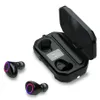 M12 Bluetooth-hörlurar Trådlös hörlurar Stereo Headset FlowLight LED Display Bluetooth 5.0 Headset med Retail Box