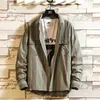 Jackets masculinos Nice Primavera e outono Casual Cor Solid Slim Fashion Jacket Round Roupas Jaqueta Masculino M-2xl1