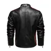 Herrläderjackor Autumn Coats Casual Motorcykelföretag Velvet Pu Jacket Male Biker Homme Veste 201105