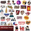 50 pièces Hot Stranger Things autocollants Pack Non aléatoire vinyle décalcomanie voiture vélo bagages autocollant ordinateur portable planche à roulettes moteur bouteille d'eau décalcomanie