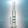 Bongs de vidrio de tubo recto de pipas de agua de 10 pulgadas con tres perculadores de peine Tubería de agua Junta hembra de 14 mm con cuenco Aceite Dab Rigs 10XX