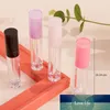 / 50PCS 8ML Makeup Tillbehör Transparent Lipgloss Förpackning Container Kosmetisk Läppstift Flaska Lila Rosa Läppglans Tube Tool