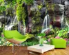 Romantische Landschaft 3D Tapete Tapeten Wohnkultur Garten Landschaft Wasserfall Hintergrund Wand Moderne Wandbild 3D Tapete