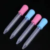 Labs benodigdheden 1 pc 5 ml kleine sile plastic voeding medicijn vloeistof oog oorgegradueerde pipet druppel schoollab jllfyh