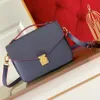 10A+ Metis East West torebki Kobiety luksusowe designerskie torby na ramię wytłaczane torba crossbody łańcuch łańcucha dzi Ady Satchel Messenger Bag Sacoche 46279 Dicky0750 PRPU