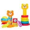 Montessori Baby early education toys rainbow stacked cup Hundred changes fitness ball Nesting Stack Rainbow Ring Tower Baby Gift LJ201124