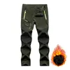 Pantalon d'hiver chaud en polaire pour hommes, randonnée, trekking, pêche, camping, escalade, pantalon d'extérieur épais 201126