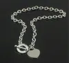 Julklapp 925 Silver Kärlek Halsband + Armband Set Bröllopsutlåtande Smycken Hjärta Hänge Halsband Bangle Sets 2 i 1