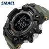 Herenhorloge Militaire Waterbestendige Smaal Sport Horloge LED LED Digitale Pols Stopwatches voor Male 1802 Relogio Masculino Horloges T200113