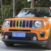 Acessórios ABS para malha frontal Malha insere a tampa da grade de sete cores para Jeep Renegade 20192020 Acessórios externos de automóveis