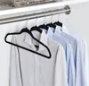 Antislip fluwelen hangers Kostuumhangers Ruimtebesparende kleerhanger Ultradunne ruimtebesparende 360 graden draaibare haak Sterk en duurzaam