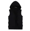 Hurtownia Mężczyzna Bez Rękawów Bluzy Bluzy Letni styl Casual Hood Cardigan Sport Kurtka męska Płaszcz 5 kolorów Duży rozmiar 3XL 4XL