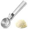 Andra Bar Produkter Ice Cream Scoop Rostfritt Stål Ices Ball Maker Yoghurt Cookie Dough Meat Balls Icess Crems Sked Tools Melon Spoons Wh0466