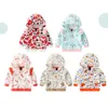 Vestiti del bambino Cappotto del rivestimento del bambino Cotone Primavera Autunno Bambini Ragazzi Ragazze Vestiti Manica lunga Cartoon Stampa Cappotto con cappuccio Top Outfit LJ201007