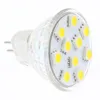 Dimmalbe LED MR11 G4 기본 전구 10LED 라이트 AC / DC10-30V 12V / 24V SMD 5050 153-175LM 화이트 온난 한 화이트 5pcs / lot