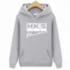 free shipping Fashion Brand Car Auto HKS Men Cotton Sleeve Euro Size Hoodies Tops Tees Man Casual Hiphop Sweatshirts C1116