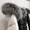 giacca invernale da donna piumino collo di pelliccia cappotto invernale di alta qualità nuove donne inverno casual outdoor caldo capispalla di piume addensare allungare